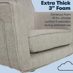 Office Chairs*Serta Style Ashland Fabric Swivel Computer and Desk Chair, (CHR100004) Light Gray