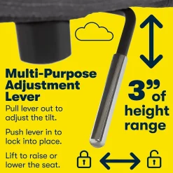 Office Chairs*Serta Style Leighton Fabric Swivel Home Office Chair, Graphite (47925B)