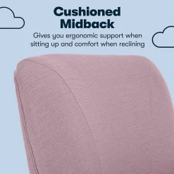 Office Chairs*Serta Style Leighton Fabric Swivel Home Office Chair, Lilac (47925D)