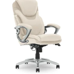 Ergonomic Chairs*Serta Works Bryce Ergonomic Bonded Leather Swivel Executive Chair, (43807B) Cream