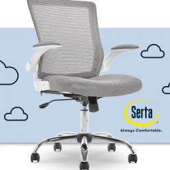 Office Chairs*Serta Works Creativity Mesh Back Polyester Computer and Desk Chair, Gray (CHR10023B)