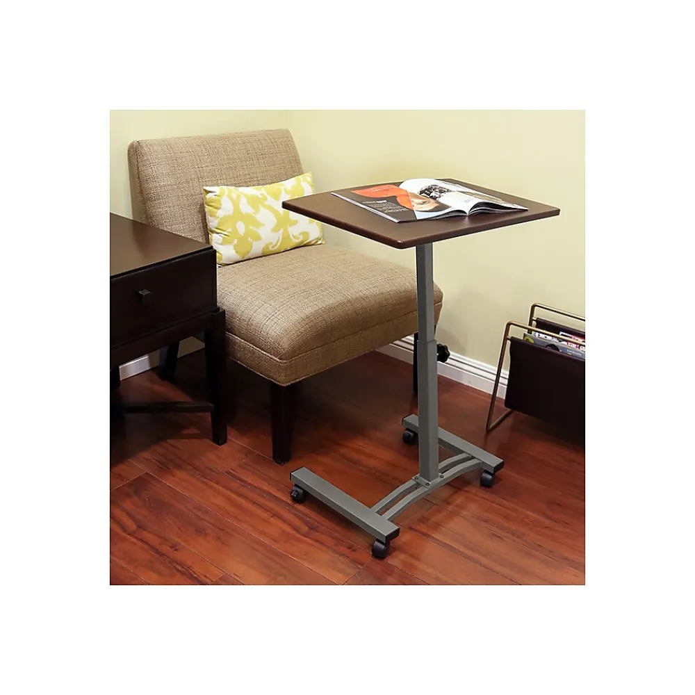 Standing Desks*Seville Classics 33"H Adjustable Standing Workstation, Walnut (WEB162)