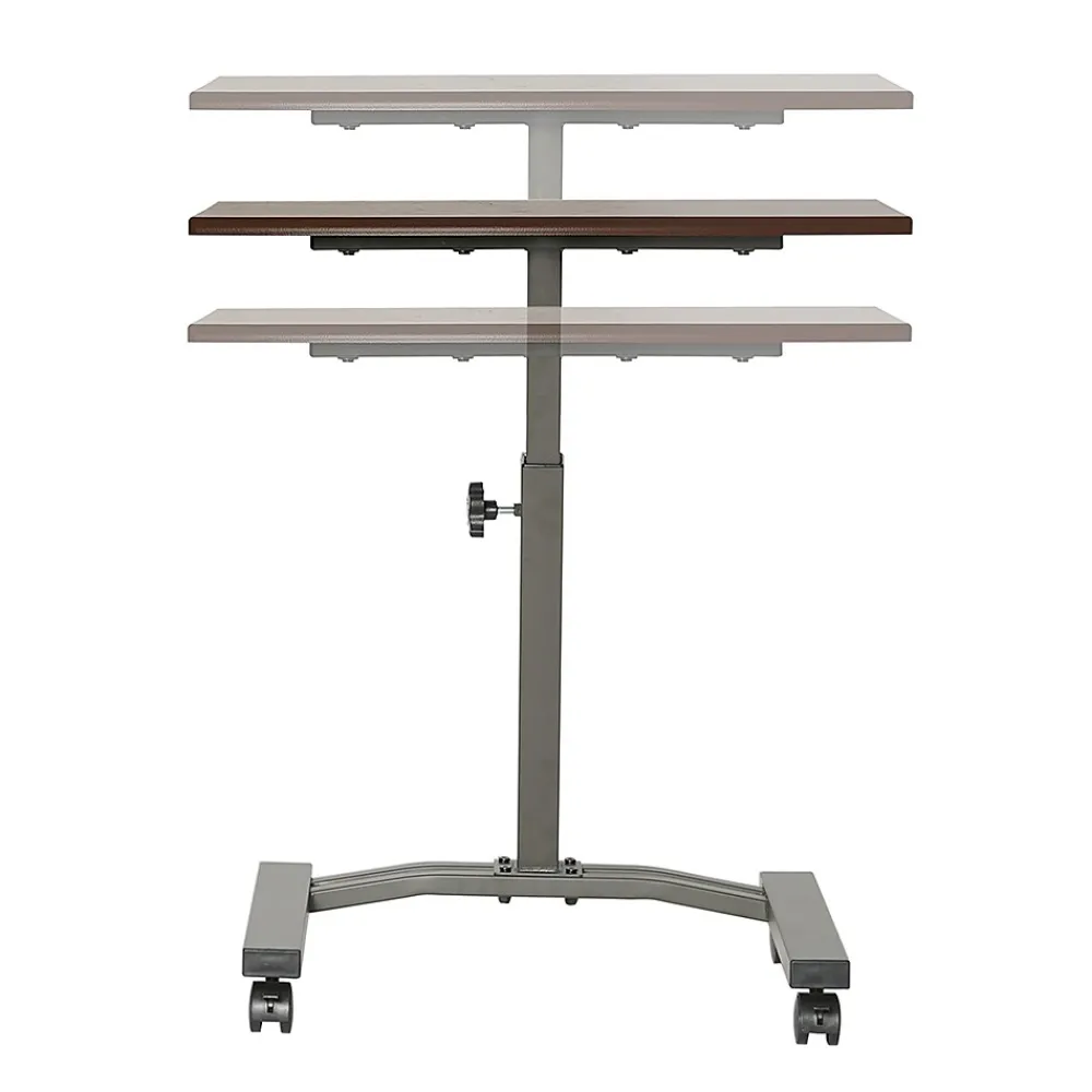 Standing Desks*Seville Classics 33"H Adjustable Standing Workstation, Walnut (WEB162)