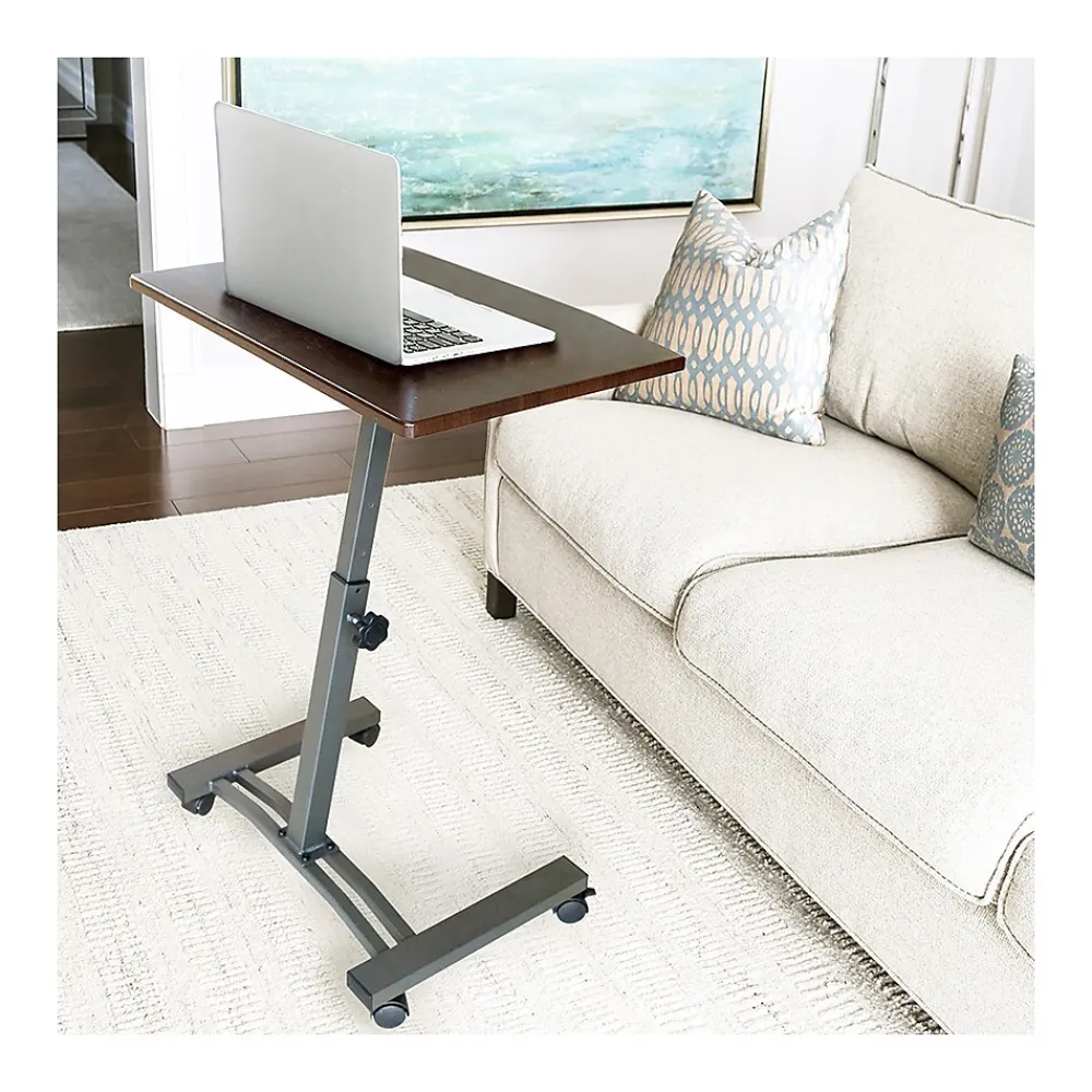 Standing Desks*Seville Classics 33"H Adjustable Standing Workstation, Walnut (WEB162)