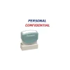 Stamps & Stamp Pads|Xstamper Shachihata Inc "Personal/Confidential" Pre-Inked Stamp, Blue/Red, 1/2" x 1 5/8"