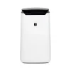 Sharp Plasmacluster True HEPA Console Air Purifier, 3-Speed, White/Black (FX-J80UW)