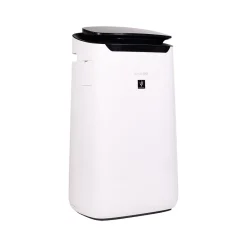 Sharp Plasmacluster True HEPA Console Air Purifier, 3-Speed, White/Black (FX-J80UW)