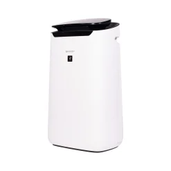 Sharp Plasmacluster True HEPA Console Air Purifier, 3-Speed, White/Black (FX-J80UW)