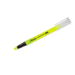 Highlighters|Sharpie Clear View Highlighter, Chisel Tip, Yellow, 3/Pack (1950745/2128217)