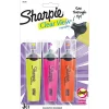 Highlighters|Sharpie Clear View Highlighter, Chisel Tip, Assorted, 3/Pack (1912767/2128222)