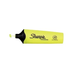 Highlighters|Sharpie Clear View Tank Highlighter, Chisel Tip, Yellow, Dozen (2128227/1897847)