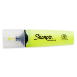 Highlighters|Sharpie Clear View Tank Highlighter, Chisel Tip, Yellow, 3/Pack (1904613/2128219)