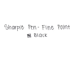 Pens|Sharpie Felt Pen, Fine Point, 0.4mm, Black Ink, 36/Box (2083009)