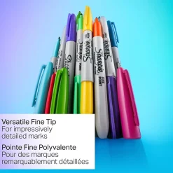 Markers|Sharpie Glam Pop Permanent Marker, Fine Tip, Assorted, 24/Pack (2185229)