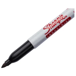 Markers|Sharpie Industrial Permanent Marker, Fine Tip, Black Ink, 3/Pack (13763PP)