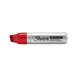 Markers|Sharpie Magnum Permanent Marker, XL Chisel Tip, Red (44002)