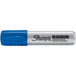 Markers|Sharpie Magnum Permanent Marker, XL Chisel Tip, Blue (44003)