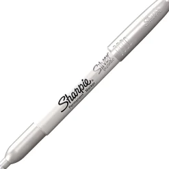 Markers|Sharpie Metallic Permanent Marker, Fine Point, Silver, 12/Pack (19365-PK12)