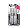 Markers|Sharpie Metallic Permanent Marker, Fine Tip, Gray/Silver, 4/Pack (39109)
