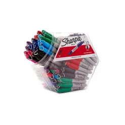 Markers|Sharpie Mini Permanent Markers, Fine Tip, Assorted, 72/Pack (35111)