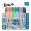 Markers|Sharpie Mystic Gems Permanent Markers, Fine Tip, Assorted, 24/Pack (2136727)