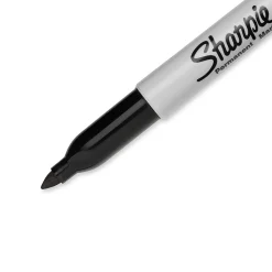 Markers|Sharpie Permanent Marker, Fine Tip, , 5/Pack (30665) Black