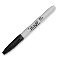 Markers|Sharpie Permanent Marker, Fine Tip, Black, 12/Pack (1812419)