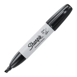 Markers|Sharpie Permanent Marker, Chisel Tip, (38201) Black