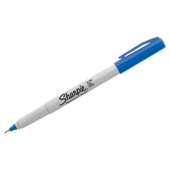 Markers|Sharpie Permanent Marker, Ultra Fine Tip, , Dozen (37003) Blue