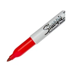 Markers|Sharpie Permanent Marker, Fine Tip, Red (30002)