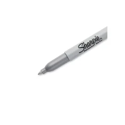 Markers|Sharpie Permanent Marker, Fine Tip, Metallic Silver, 36/Pack (9597)