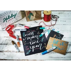 Markers|Sharpie Permanent Markers, Chisel Tip, Assorted Metallic, 6/Pack (2089634)