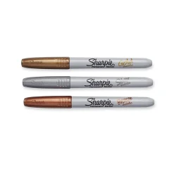 Markers|Sharpie Permanent Markers, Fine Tip, Assorted Metallic, 36/Pack (2003900) Assorted Metallic Colors