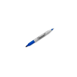 Markers|Sharpie Permanent Markers, Twin Tip, , 12/Pack (32003) Blue