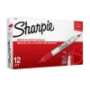 Markers|Sharpie Permanent Markers, Twin Tip, Red, 12/Pack (32002)