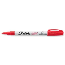 Markers|Sharpie Permanent Paint Marker, Fine Tip, Red (35535)