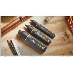 Markers|Sharpie PRO Permanent Markers, Chisel Tip, Black, 12/Pack (2018326A)