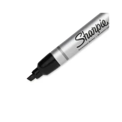 Markers|Sharpie PRO Permanent Markers, Chisel Tip, Black, 12/Pack (1794224)