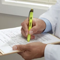 Highlighters|Sharpie Retractable Highlighter, Chisel Tip, Assorted, 5/Pack (28175PP)