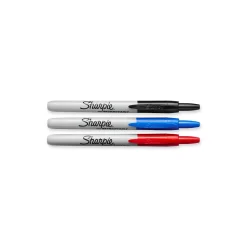 Markers|Sharpie Retractable Permanent Markers, Fine Tip, Assorted, 3/Pack (32726)