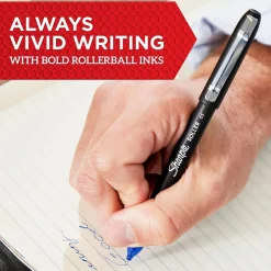 Pens|Sharpie Rollerball Pens, 0.5 mm, Needle Point Precision, Blue Ink, Dozen (2093199)