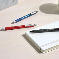 Pens|Sharpie S-Gel Metal RT Gel Pen, Medium Point, Black Ink, 2/Pack (2153653) Silver