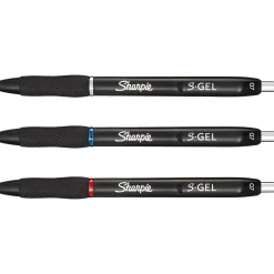 Pens|Sharpie S-Gel Retractable Gel Pens, Medium Point, 0.7mm, Assorted Ink, Dozen (2096153)