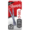 Pens|Sharpie S-Gel Retractable Gel Pen, Medium Point, Black Ink, Dozen (2126232)