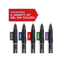 Pens|Sharpie S-Gel Retractable Gel Pen, Medium Point, Assorted Ink, Dozen (2129832)