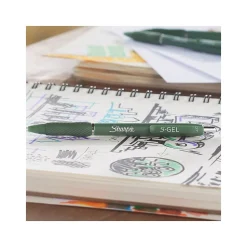 Pens|Sharpie S-Gel Retractable Gel Pen, Medium Point, 0.7mm, Black Ink, 4/Pack (2195731)