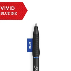 Pens|Sharpie S-Gel Retractable Gel Pen, Medium Point, 0.07mm, Blue Ink, 36/Pack (2208552)