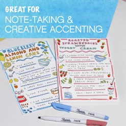 Markers|Sharpie S-Note Creative Marker, Chisel Tip, Assorted, Dozen (2117329/2158060)