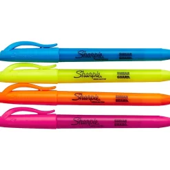 Highlighters|Sharpie Stick Highlighters, Chisel Tip, Assorted Colors, 4/Pack (2102110)