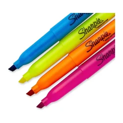 Highlighters|Sharpie Stick Highlighters, Chisel Tip, Assorted Colors, 4/Pack (2102110)